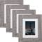 4 Pack Craig Frames American Barn Light Gray Picture Frame with Mat